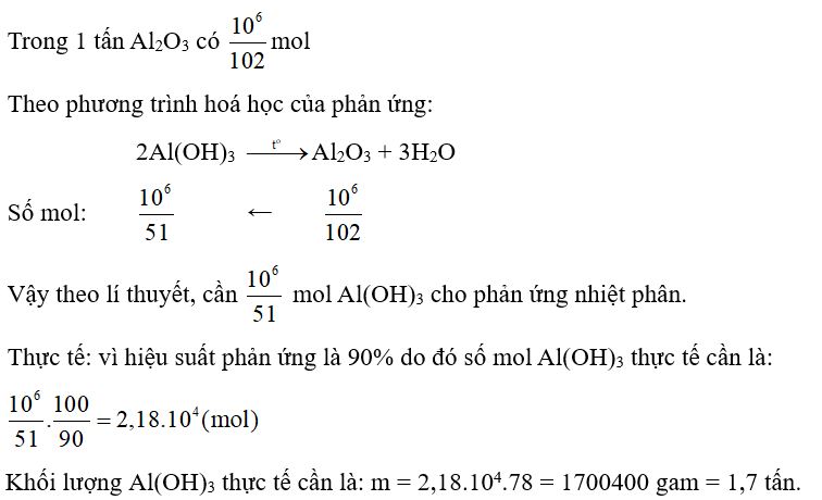Al Oh 3 Nhiệt độ
