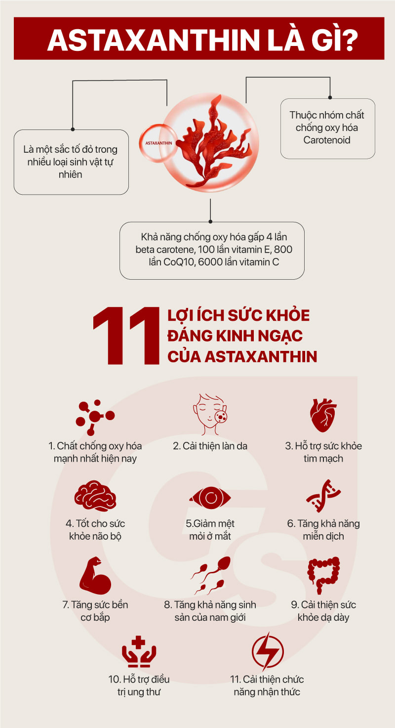 Astaxanthin Có Tác Dụng Gì