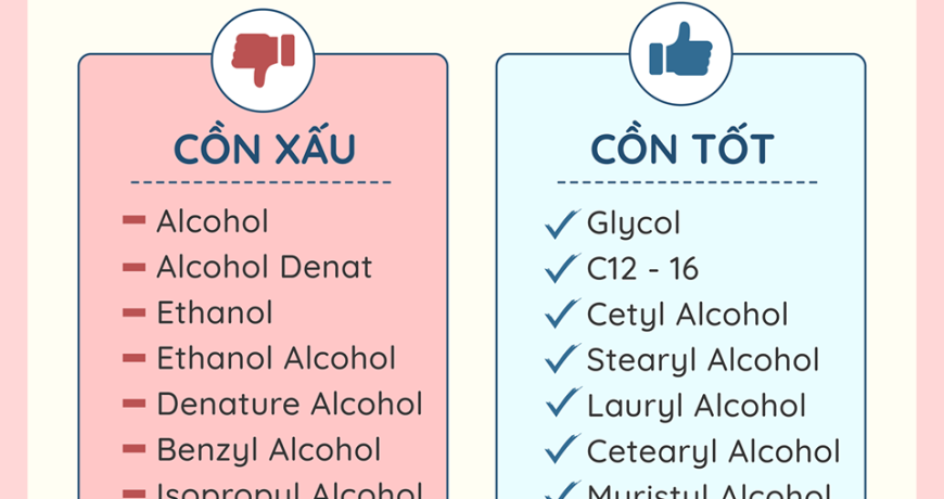Cồn Trong Mỹ Phẩm