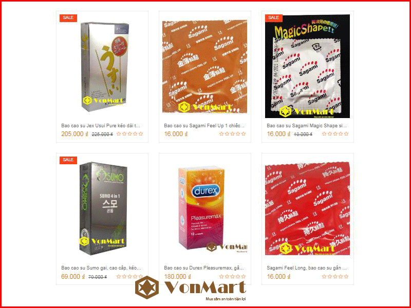 Giá Bao Cao Su ở Vinmart