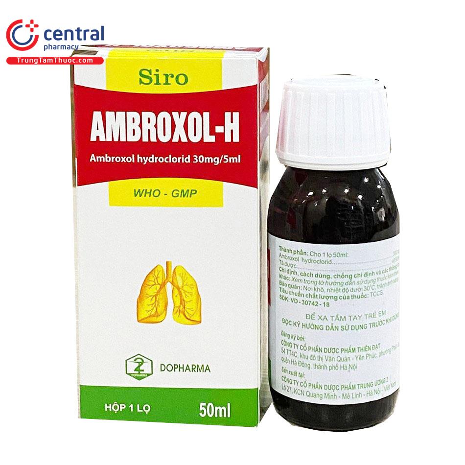 Liều Dùng Ambroxol