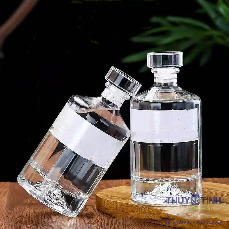 Mẫu Chai Rượu Thủy Tinh đẹp