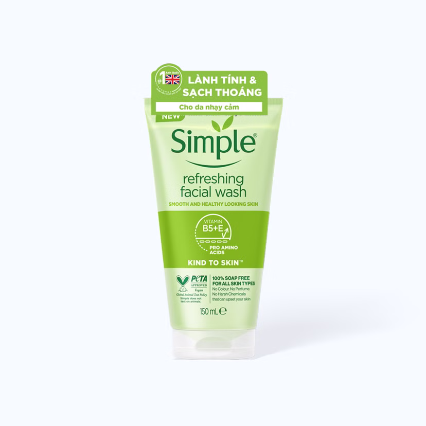 Sữa Rửa Mặt Simple Refreshing Facial Wash