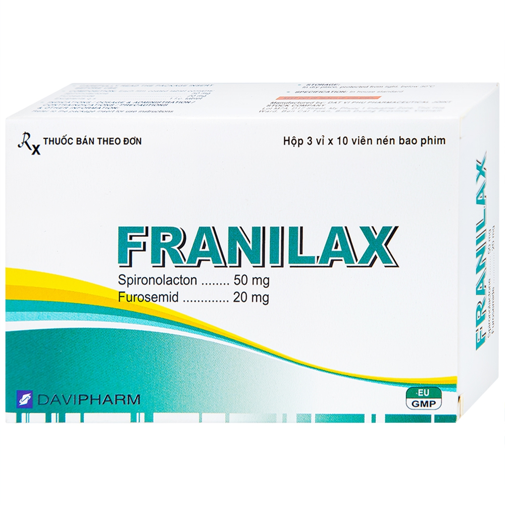 Thuốc Franilax 50mg 20mg