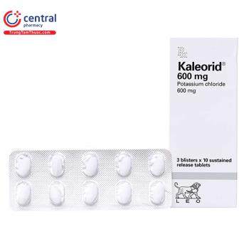 Thuốc Kali Clorid 600mg