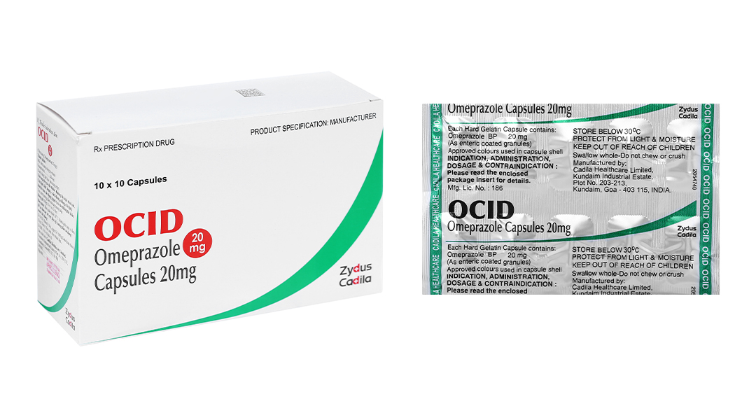 Thuốc Ocid Omeprazole Capsules 20mg