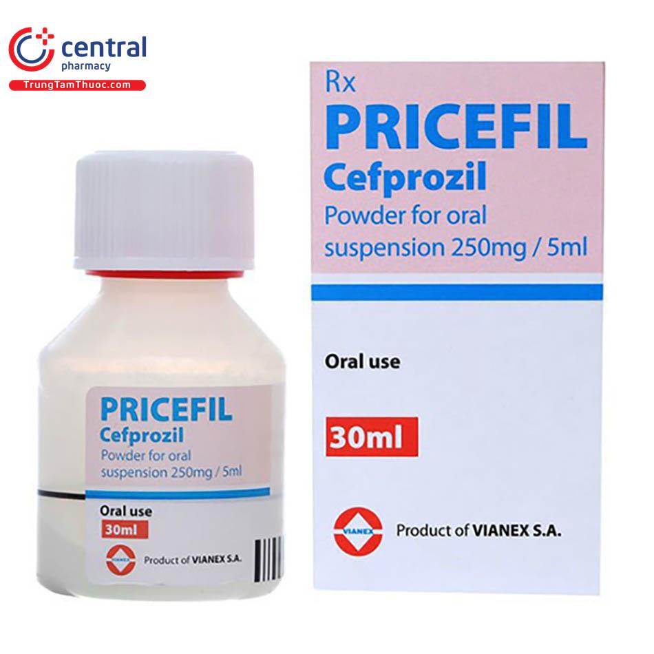 Thuốc Pricefil 250mg 5ml