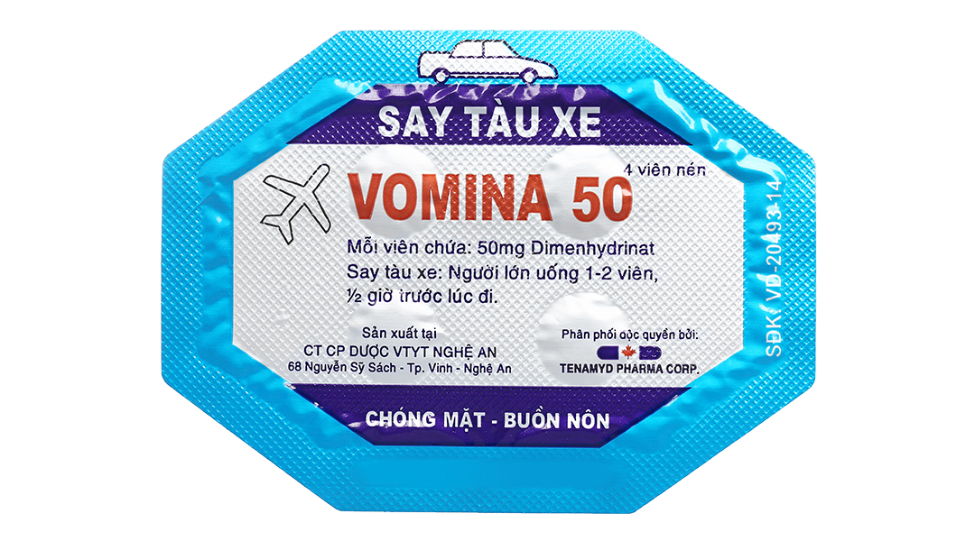 Thuốc Say Xe Vomina