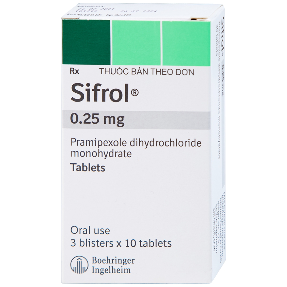 Thuốc Sifrol 0.25 Mg Giá Bao Nhiêu