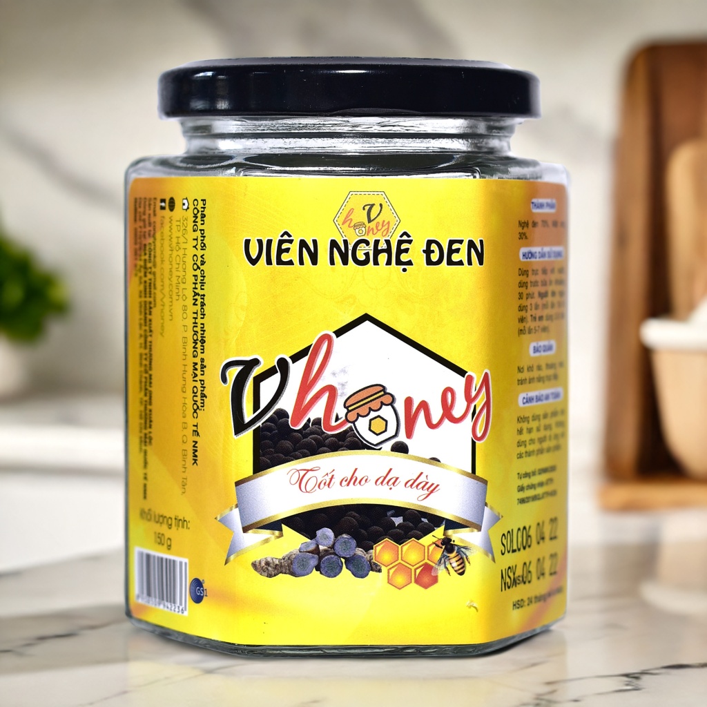 Viên Nghệ đen Mật Ong