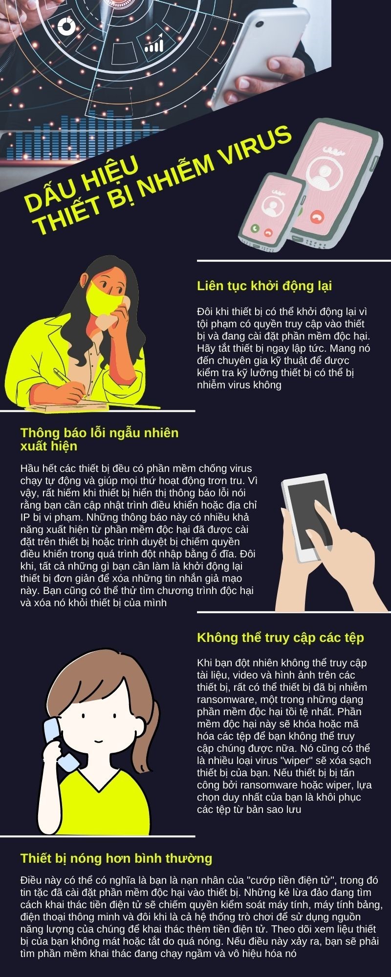 Dấu Hiệu điện Thoại Bị Nhiễm Virus