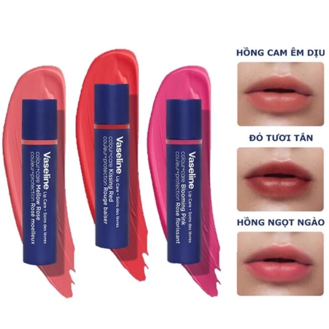 Son Dưỡng Vaseline Có Màu