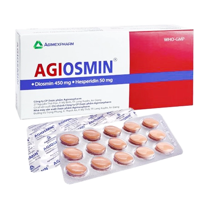 Agiosmin 450mg 50mg 4 Vi X 15 Vien