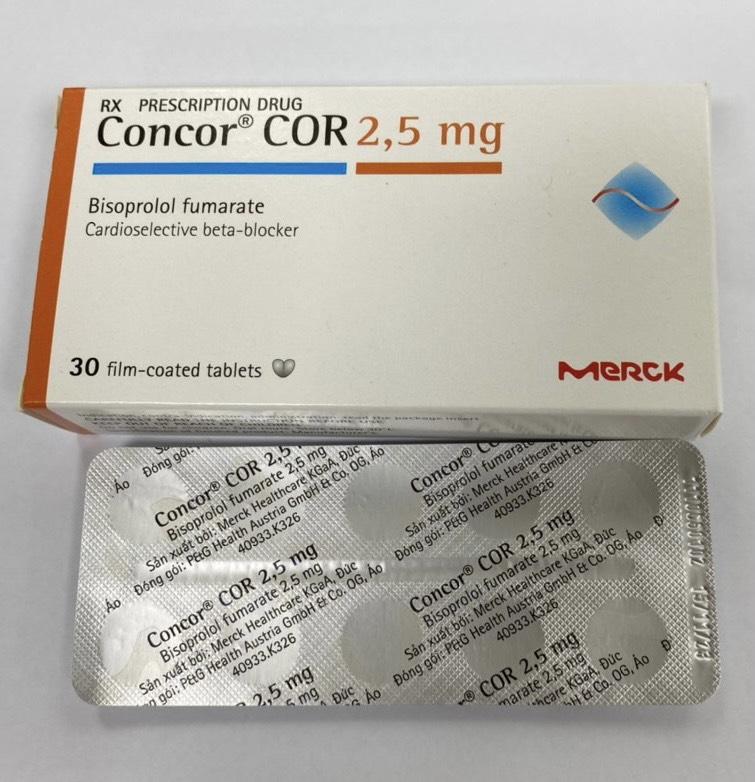 Concor Cor 2 5 Mg Là Thuốc Gì