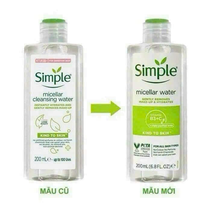Tẩy Trang Simple Mẫu Mới