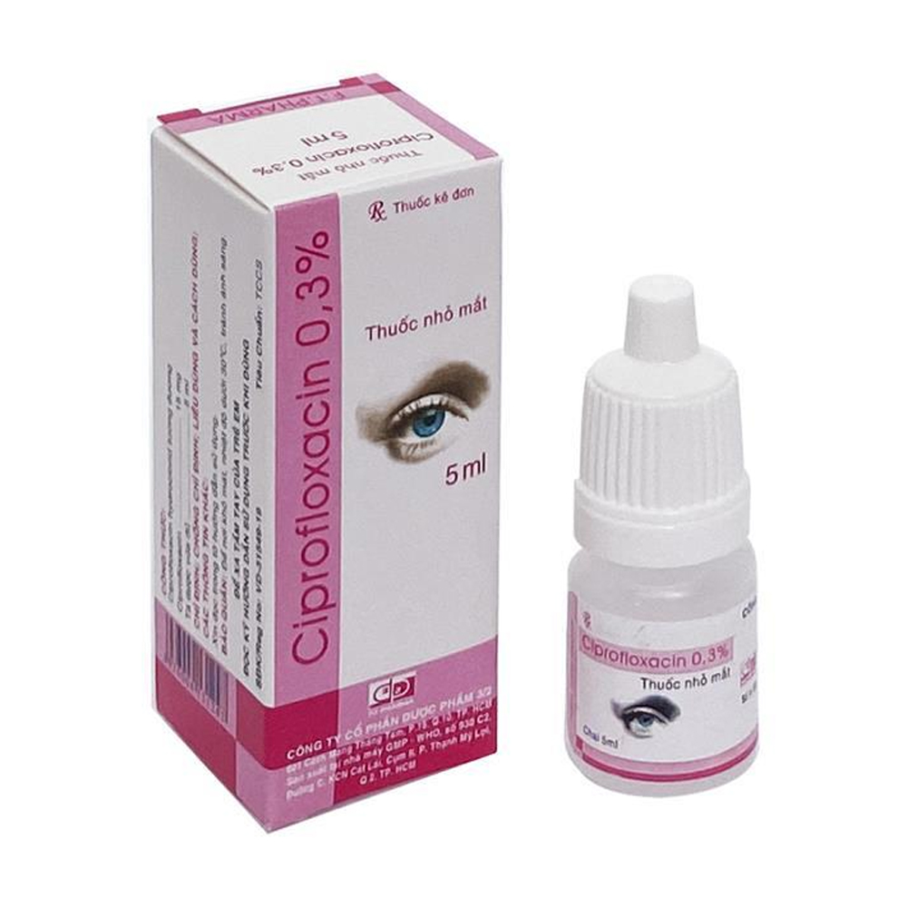 Thuốc Nhỏ Mắt Ciprofloxacin Giá Bao Nhiêu